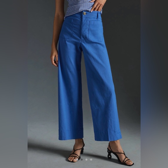 Anthropologie Pants - Anthropologie Colette Magic Fabric Cropped Wide-Leg Pants by Maeve